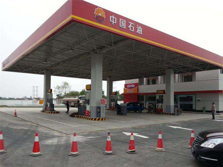 惠州加油站钢结构网架案例20