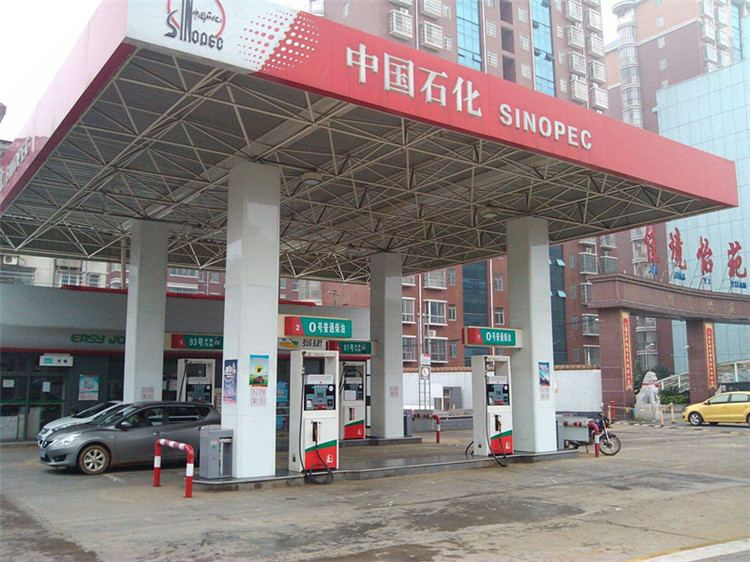 惠州加油站钢结构网架案例4